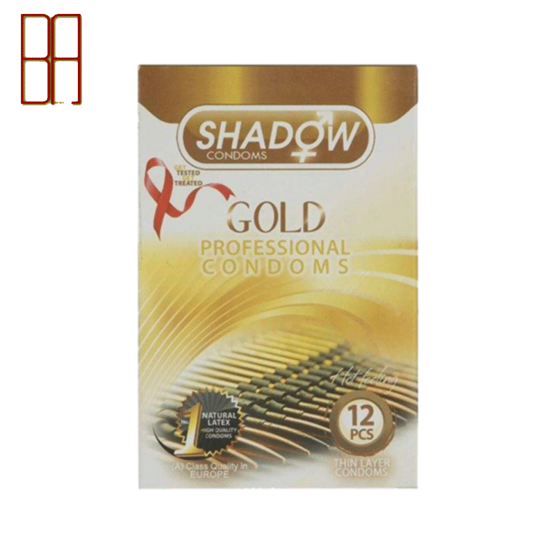 کاندوم شادو مدل Gold بسته 12 عددی