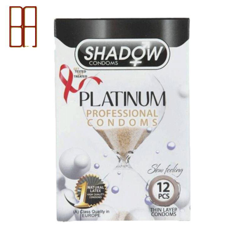 کاندوم شادو مدل Platinum بسته 12 عددی